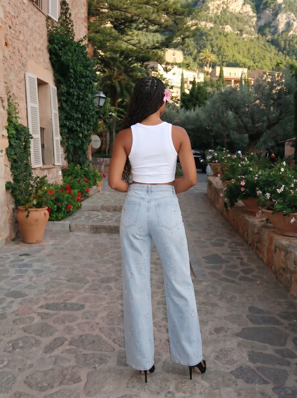 Jeans a vita media